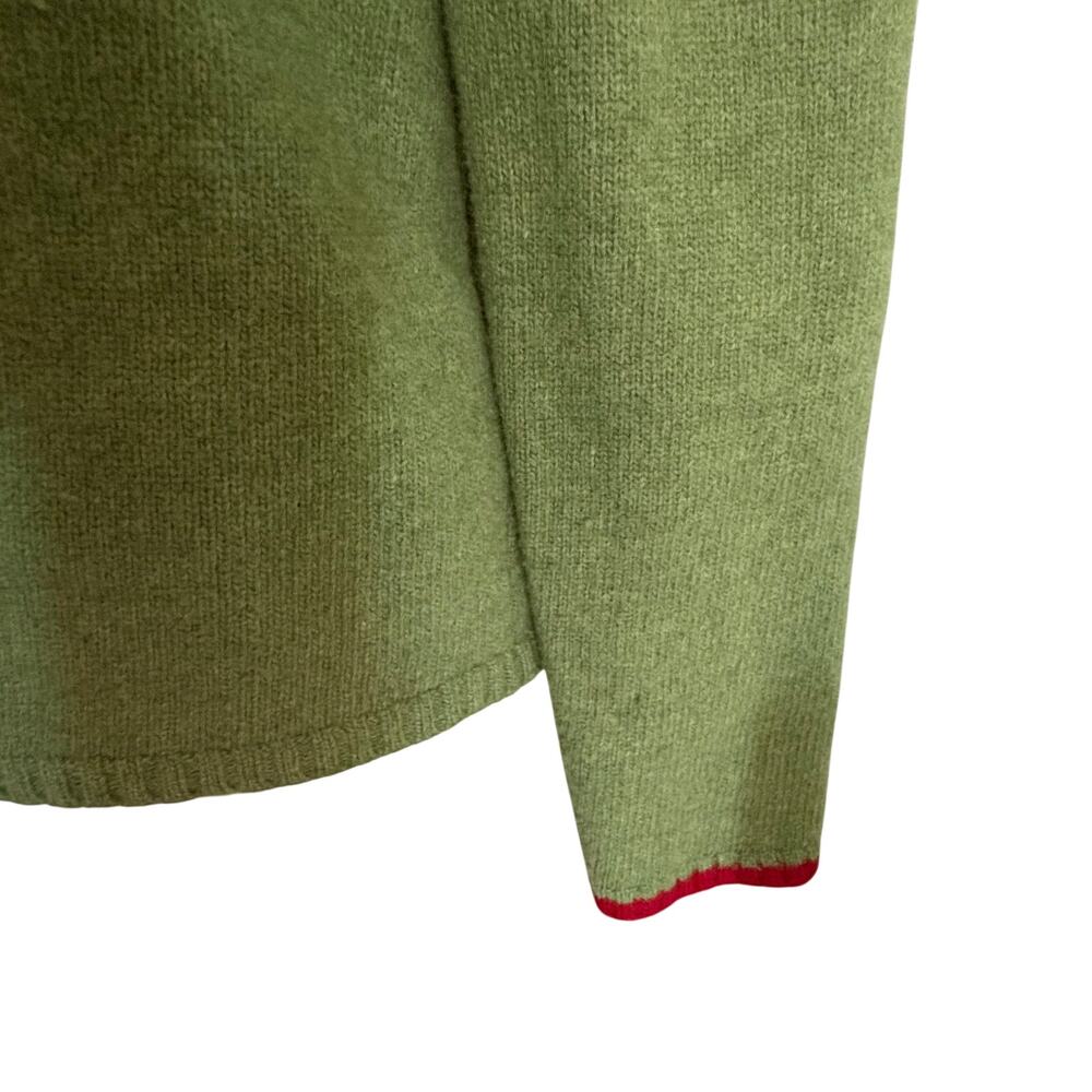 Vintage Y2K Old Navy 100% Lambswool Nordic Fair Isle Pullover Sweater Preppy - Picture 10 of 10